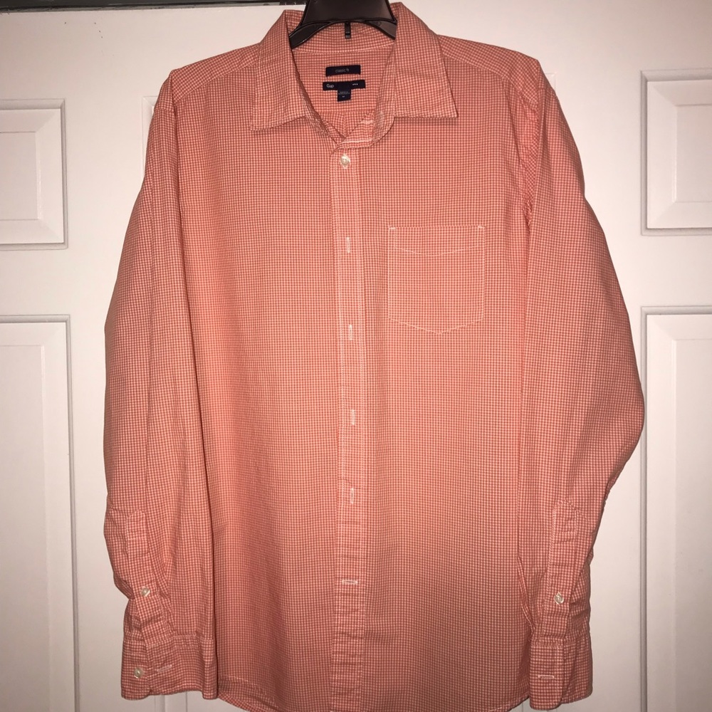 Men’s (M) Gap Orange Button Down